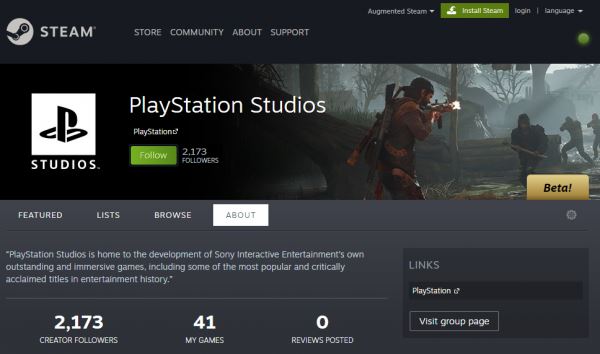 Страница PlayStation Studios в Steam, похоже, намекает на новые порты игр Sony для PC